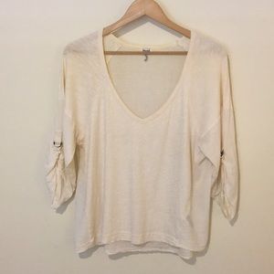 Splendid 3/4 sleeve layering blouse.